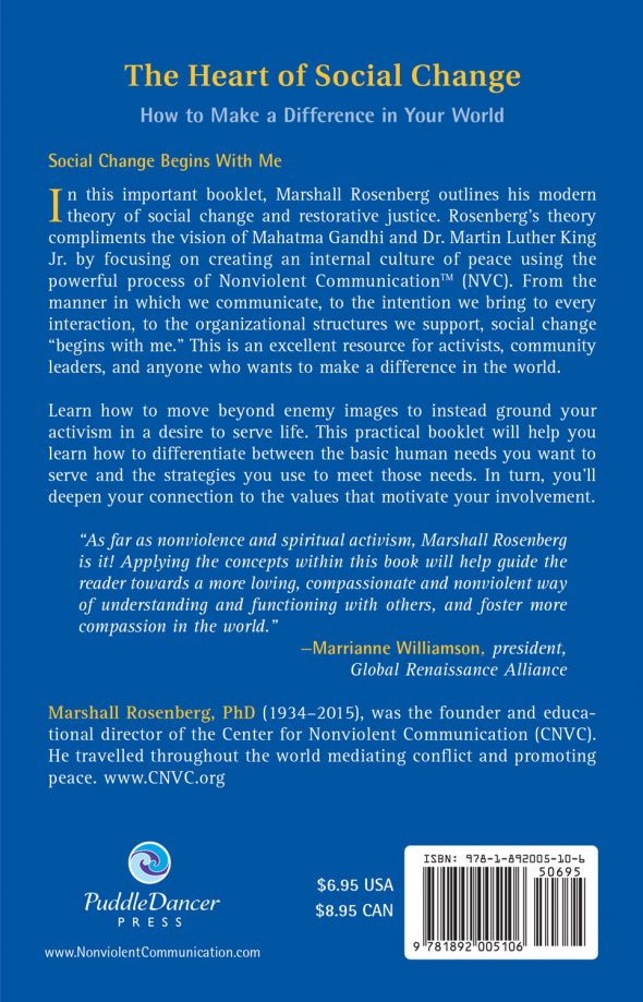 The Heart of Social Change back cover