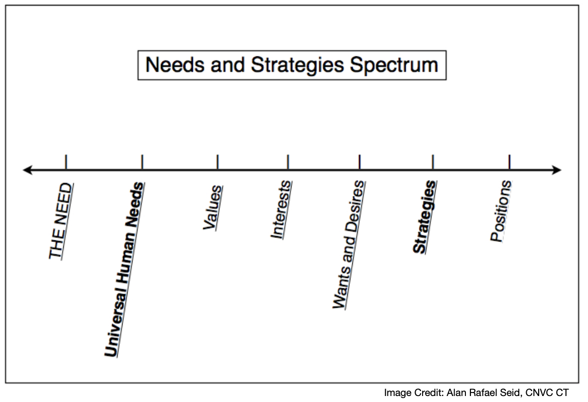 Needs and Strategies Spectrum